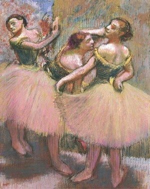 Trois danseuses (corsages verts)