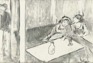 Edgar Degas - Women in a cafe (Femmes au cafe)