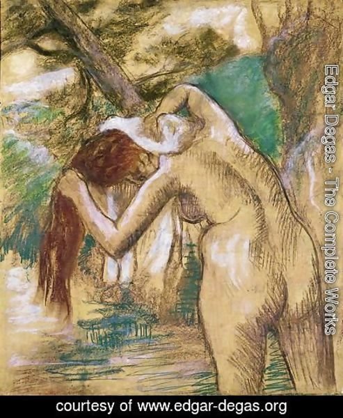 Edgar Degas - Baigneuse Au Bord De L'Eau