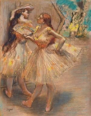 Edgar Degas - Danseuses Pres D'Un Portant