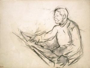 Edgar Degas - Etude Pour Un Portrait D'Homme (Portrait De Pagans)