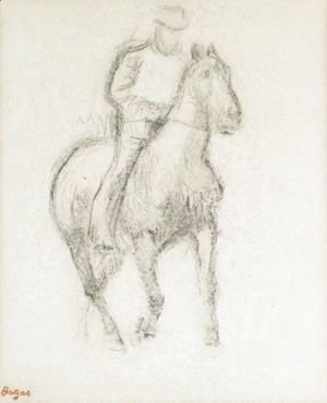 Edgar Degas - Cavalier (De Trois-Quarts Vers La Droite)