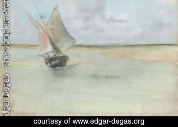 Edgar Degas - Bateau De Peche A L'Entree Du Port De Dives