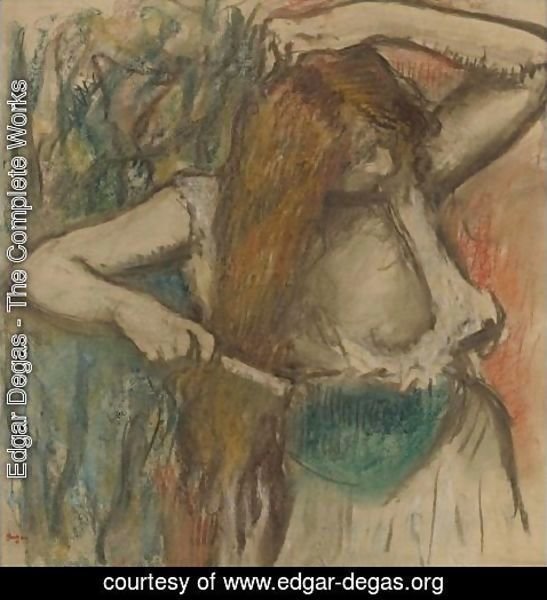 Edgar Degas - Femme Se Coiffant