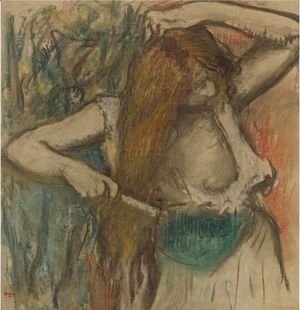 Edgar Degas - Femme Se Coiffant
