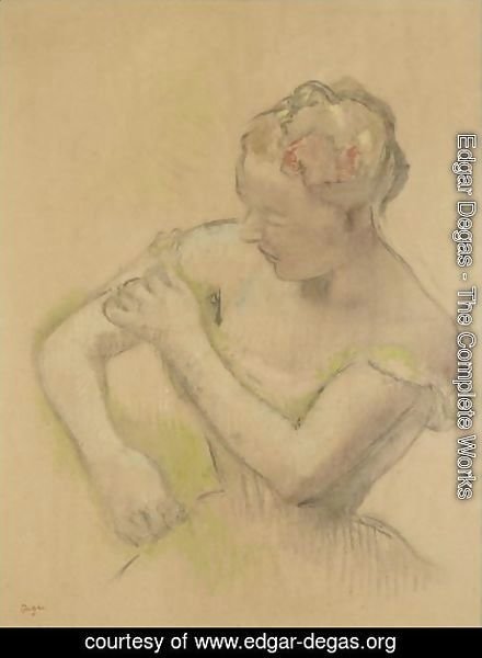 Edgar Degas - Danseuse Rajustant Son Epaulette