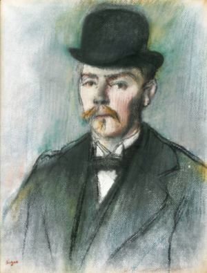 Edgar Degas - Alexis Rouart (Buste D'Homme En Chapeau Melon)