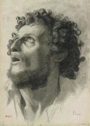 Portrait d'homme, Head of a Man 1856-1858