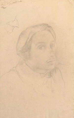 Edgar Degas - Autoportrait tourne vers la droite