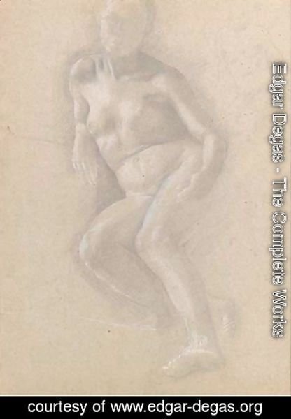 Edgar Degas - Etude de nu (d'apres des tableaux anciens de l'ecole Italienne)