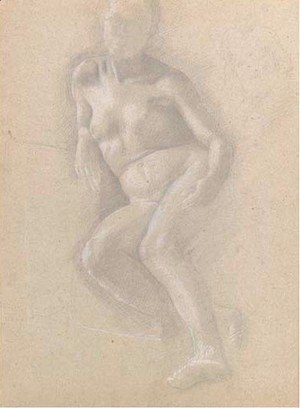 Edgar Degas - Etude de nu (d'apres des tableaux anciens de l'ecole Italienne)