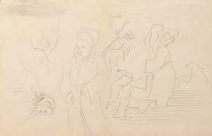 Edgar Degas - Etudes de personnages