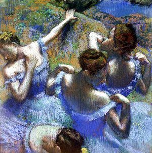 Edgar Degas - Dancers in blue