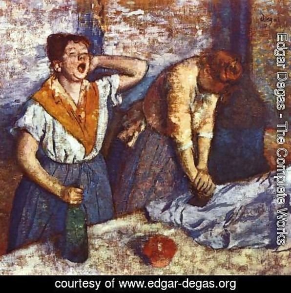 Edgar Degas - Two women platter