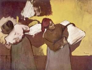 Edgar Degas - Two women washing