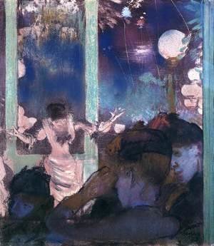 Edgar Degas - Aux Ambassadeurs Mademoiselle Becat