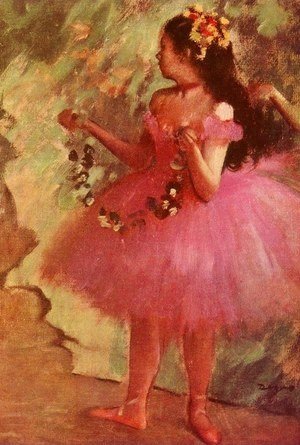 Dancer in pink dress