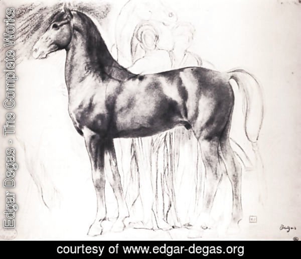 Edgar Degas - Study for Semiramis Building Babylon