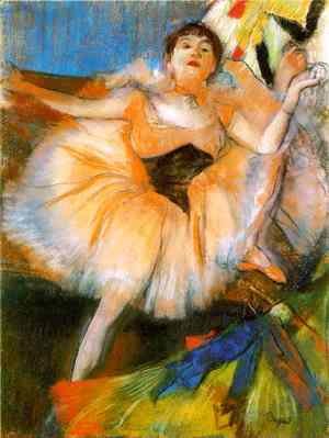 Edgar Degas - Seated Dancer