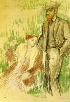 Edgar Degas - Study for a Portrait
