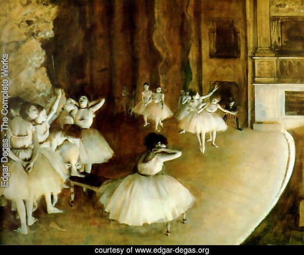 Ballet Rehearsal On Stage