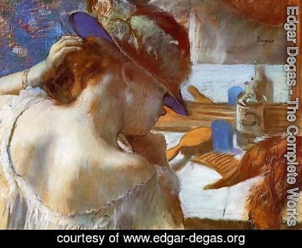 Edgar Degas - At The Mirror