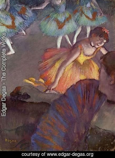 Edgar Degas - Ballerina And Lady With A Fan