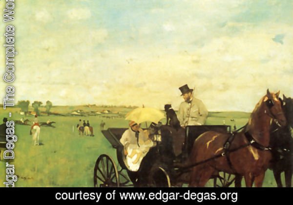 Edgar Degas - A Carriage At The Races