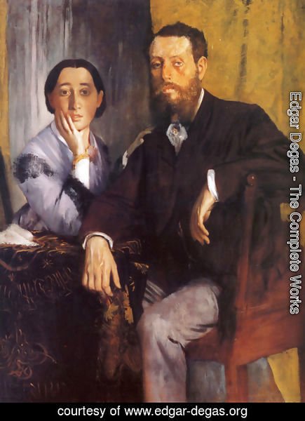 Edgar Degas - Edmond And Therese Morbilli