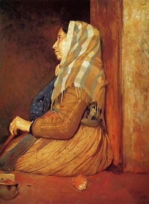 Edgar Degas - A Roman Beggar Woman