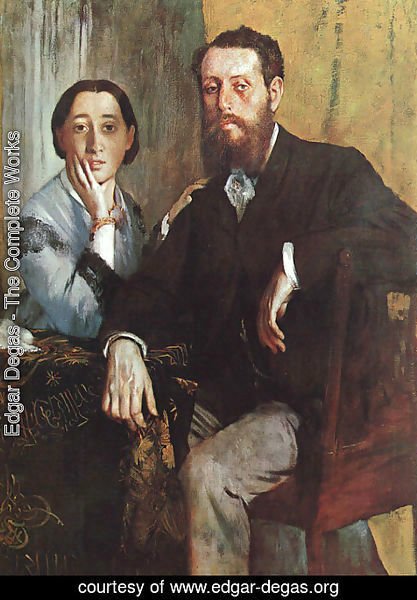 Edgar Degas - The Duke and Duchess Morbilli 1865