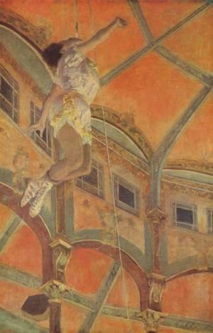 Edgar Degas - La La at the Cirque Fernando 1879