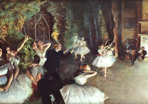 Edgar Degas - Rehearsal on the Stage 1878-79
