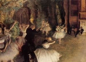 Edgar Degas - The Rehearsal Of The Ballet Onstage