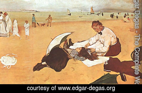Edgar Degas - At the Beach 1876