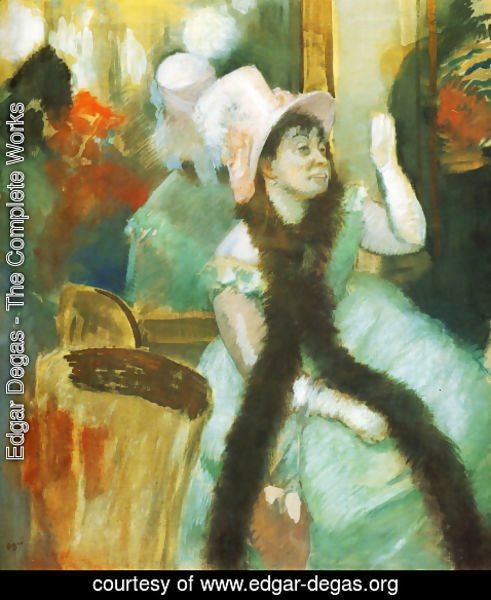 Edgar Degas - Portrait after a Costume Ball (Portrait of Madame Dietz-Monnin) 1877-79