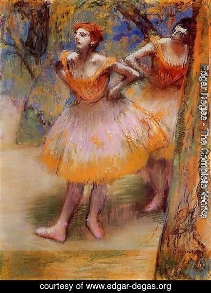 Edgar Degas - Two Dancers 1890