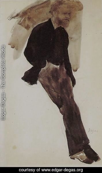 Edgar Degas - Portrait of Manet