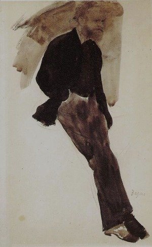 Edgar Degas - Portrait of Manet