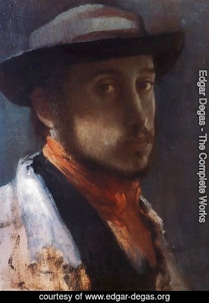 Edgar Degas - Self-Portrait in a Soft Hat