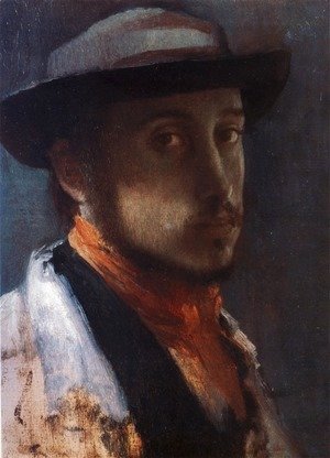 Edgar Degas - Self-Portrait in a Soft Hat