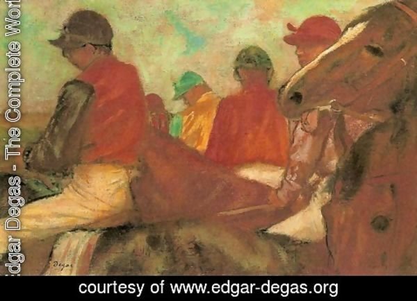 Edgar Degas - Horses with Jockeys